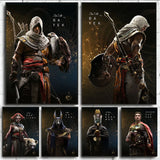 Assassin Origins Characters Posters and Prints Video Game Canvas Painting Wall Art Gaming Pictures Home Boys Living Room Decor