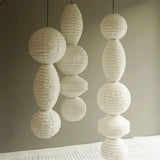 Noguchi pendant light Janpanese Akari Rice pendant Lamp for Bedroom Living Room hotel Stairs loft Rice Paper Suspend Chandelier