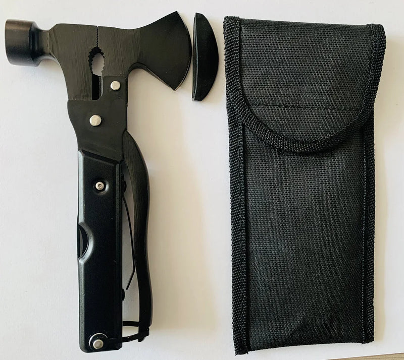 Multi-function Axe Hammer Portable Outdoor Tool Stainless Steel Car Rescue Hammer Window Breaker for Hiking Climbing  Fishing