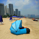 New lazy inflatable sofa mattress, outdoor beach inflatable lazy sofa portable