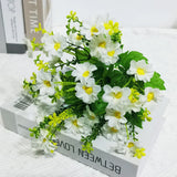 1 Bundle Artificial Flowers Outdoor UV Resistant Shrubs Plants Fake Flower Greenery for Office Kitchen Wedding Garden Decor