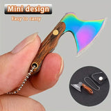 Mini Stainless Steel Small Axe Portable Key Chain, Small Kitchen Knife Disassembly  Gift Key Pendant Decoration, Outdoor Tool