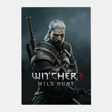 The W-Witcher 3 Wild Hunt Game Poster HD art sticky wall waterproof home living room bar decoration