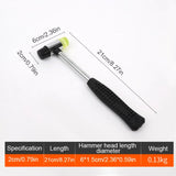 Double Face Soft Tap Rubber Hammer 25mm Multifunctional Glazing Window Beads Hammers Nylon Head Rubber Mallet