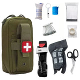 10 Pieces Outdoor Survival Tactical Camping First Aid Equipment Field Emergency Suit Battlefield Should Backpack