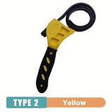 6inch Belt Wrench Oil Filter Puller Strap Spanner Chain Wrench Strap Opener, Adjustable   Disassembly Tool