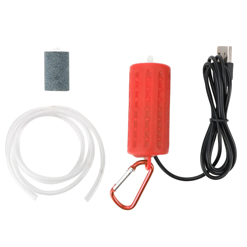 Anti-slip Aquarium Fish Tank Oxygen Air Pump Fish Tank Accessories Aquatic Terrarium Filter Mute Energy Saving Supplies Mini USB