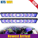 New PopBloom WiFi Reef Aquarium Led Light, Marine Aquarium Lamp Full Spectrum for 60cm 90cm 120cm SPS/LPS Coral Aquarium Tank