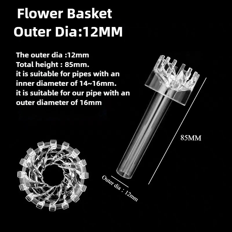 Transparent Aquarium Skimmer Acrylic Lily Pipe Spin Surface Inflow Outflow Water Plant Tank Filter Cleaning FishTank Accessories