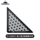CAMPINGMOON T230/T-2303 Multi purpose Iron Storage Rack Camping Table Portable Multi functional BBQ Outdoor Folding Table