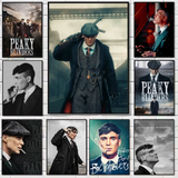 Movie P-Peaky B-Blinders Poster HD art sticky wall waterproof home living room bedroom bar aesthetic decoration