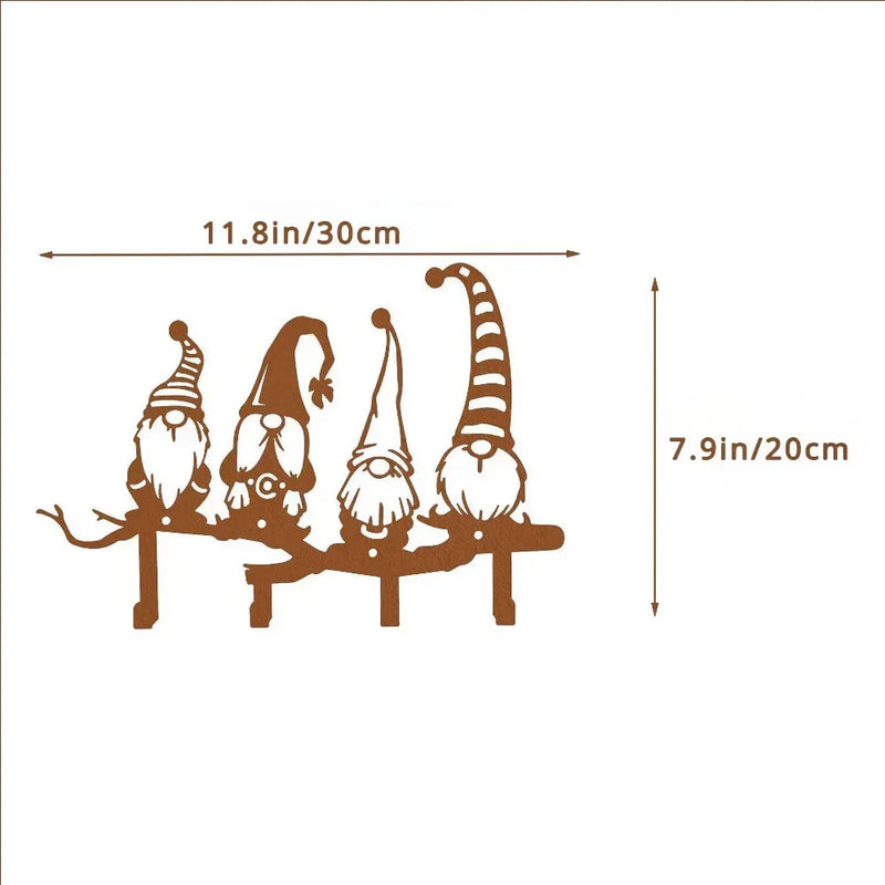 Multifunctional Iron Wall Hanging Cute Cat Key Rack Festive Atmosphere Cat Wall Rack Hook Household Key Coat Hanger Hook