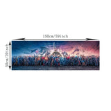 MINISO Poster Marvel Heroes Collection Canvas Wall Art Print Mural Movie Poster Home Decor Birthday Christmas Gift