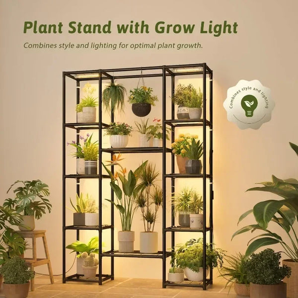 Hot Sellers.2025 Plant Stand Indoor with Grow  Plant Rack Metal Plant Holder for Multiple Plants for Living Room Patio Balcony.N