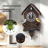 Cuckoo Clock Control Alarm for Kids Room European Style Electronic Silent Wall Clock Cuccu Watch  Living Room Home Decor