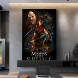 A-Assassins Creed Games Poster HD art sticky wall waterproof home living room bedroom bar aesthetic decoration