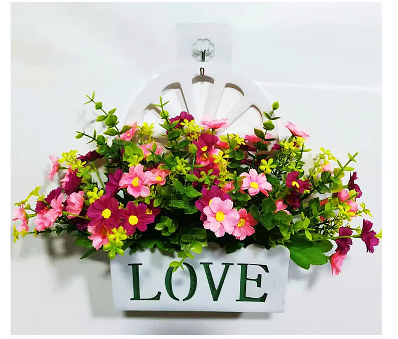 1 Bundle Artificial Flowers Outdoor UV Resistant Shrubs Plants Fake Flower Greenery for Office Kitchen Wedding Garden Decor