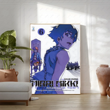 Cute M-Mirai N-Nikki Poster Sticky Wall Art Printing Waterproof Home Living Bed Room Bar Aesthetic Decor