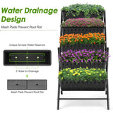 Vertical Raised Garden Bed, 5 Tiers Elevated Garden Planters, 23 * 26 * 45Inch Indoor Outdoor Raised Planter Box