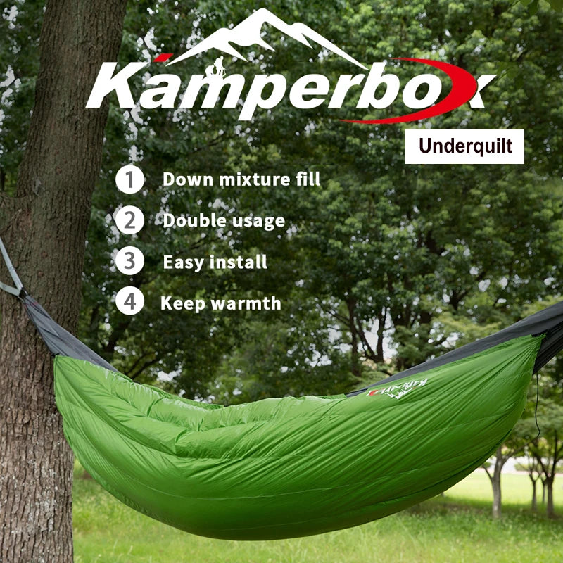 Kamperbox Underquilt Sleeping Bag Down Blanket Hybrid Sleeping Bag Camping Quilt Sleeping Bag