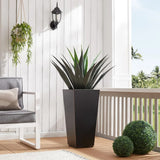 Metallic Taper Planter, 26 Inch Planter Tall Tapered Planter for Front Porch, Patio, Deck, Garden Indoor/Outdoor Tree Planters,