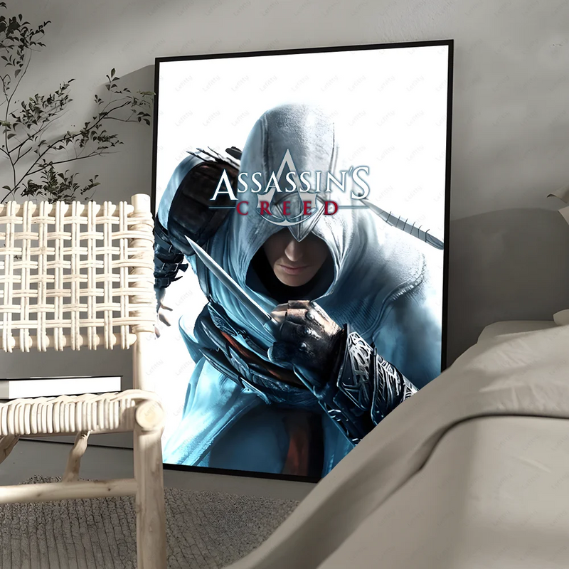 A-Assassins C-Creeds Cool Game Poster Corridor Wall Art Printing Waterproof Home Living Bed Room Decor