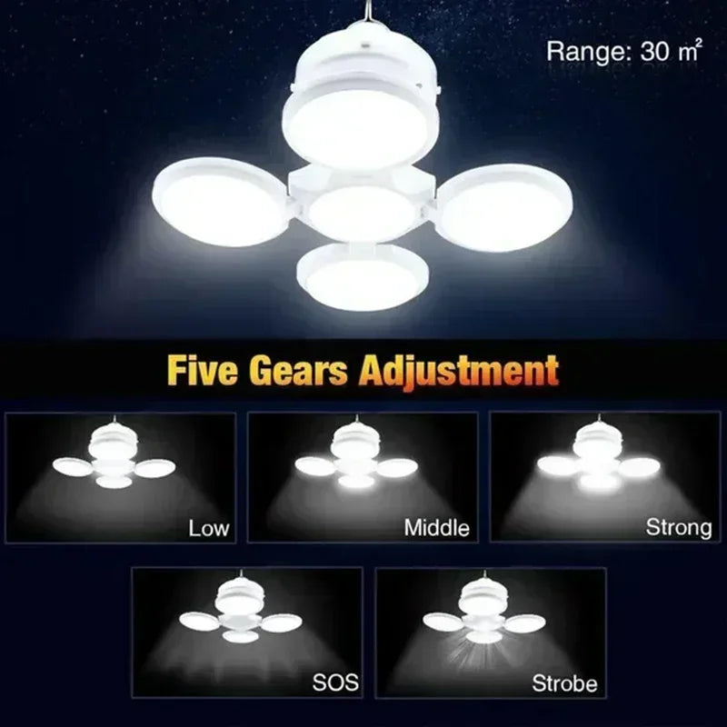 Solar Camping Lamp 5 Modes SOS Waterproof USB Rechargeable Energy LED Remote Control Foldable Lantern Portable Emergency Lamp