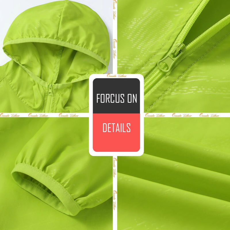 Camping Windbreak Men Women Hiking Jacket Waterproof Sun Protection Windbreaker Fishing Jackets Quick Dry Skin With Pocket
