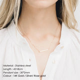 eManco Minimalist Chokers Necklace for Women Stainless Steel Necklace Women Dainty Gold Color Necklaces Jewelry
