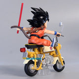 15cm Dragon Ball Z Anime Figure Son Goku Master Roshi Locomotives PVC Action Kame Sennin Motorcycle Toys for Children Collector