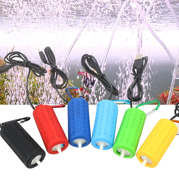Fish Tank Accessories Mini USB Mute Energy Saving Supplies Aquatic Terrarium Filter Aquarium Fish Tank Oxygen Air Pump Portable