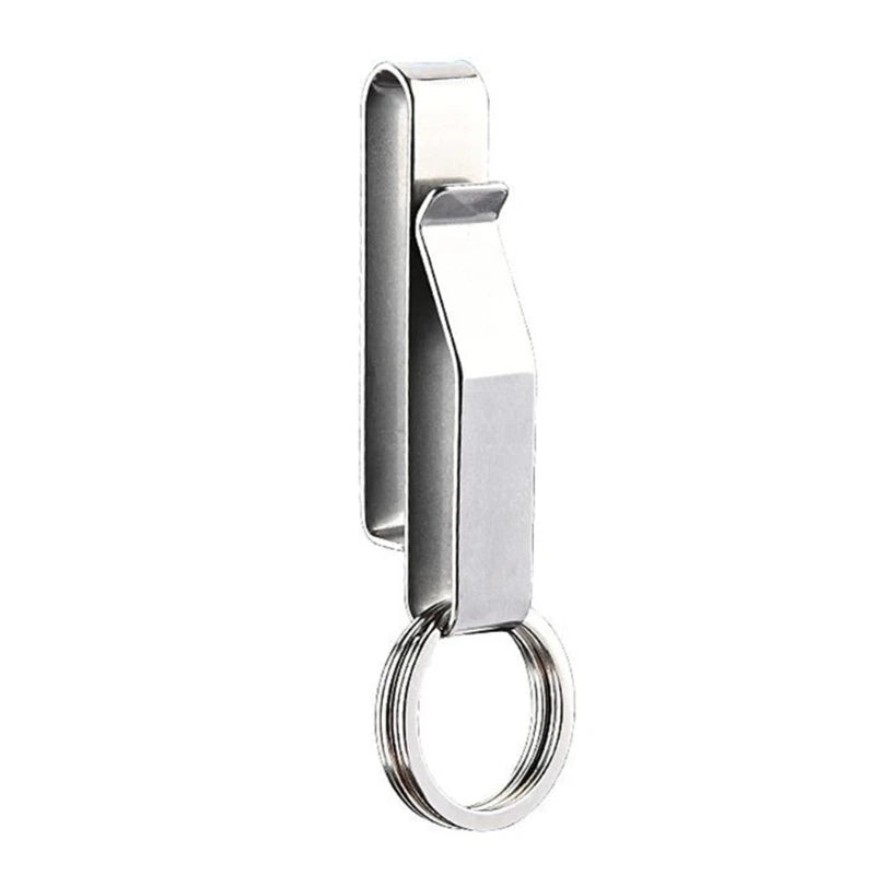 Molle Webbing Buckle Stainless Steel Keychain Waist Hanging Car Keyring Anti-Lost Keys Clip Belt Buckle Outdoor Buckle