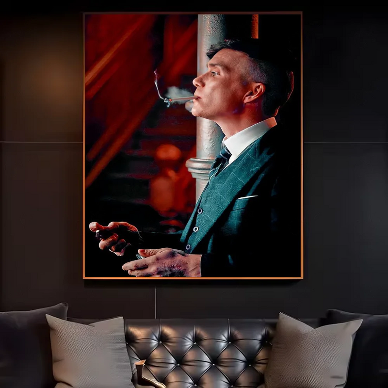 Movie P-Peaky B-Blinders Poster HD art sticky wall waterproof home living room bedroom bar aesthetic decoration