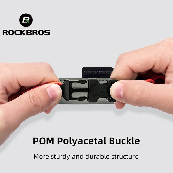 ROCKBROS Cycling Pants Leg Band Ankle Strap Adjustable Buckle High Elastic Safety Protection Leg Clip Band Cycling Trousers Band