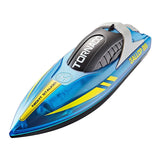 Rc Speed Boat Toys High Speed With LED Light Rechargeable Waterproof Outdoor Water 2 Hours Endurance Speedboat Kids Toys Gifts