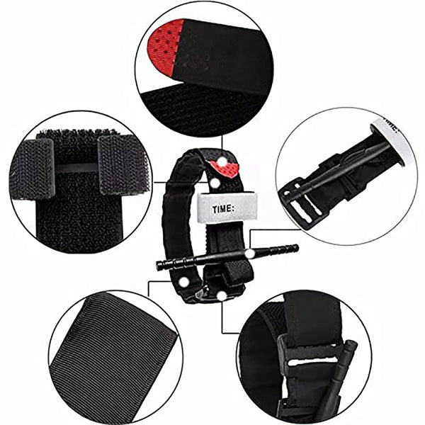 BOOIU 95CM Tourniquet Survival Tactical Rotary Tourniquets Medical Emergency Strap Trauma First-aid Belt Outdoor Exploration