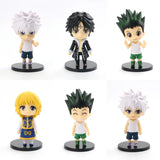 Random 1Pc 10cm Hunter x Hunter Action Figure Toys PVC Cartoon Jay Flix Hisoka Kurapika Model Animation Doll Toys Kid Gift