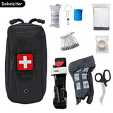 10 Pieces Outdoor Survival Tactical Camping First Aid Equipment Field Emergency Suit Battlefield Should Backpack