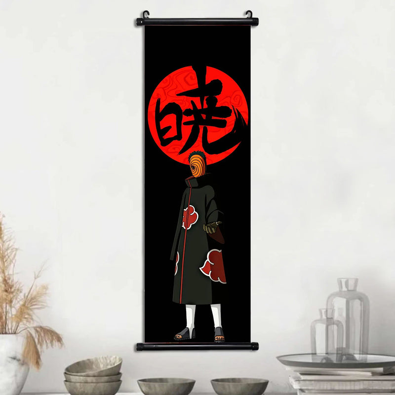 Akatsuki Hot Japanese Anime Poster Scroll Canvas Wall Hanging Painting Home Decor Itachi  Art Room Decoration Kid Gift Didara