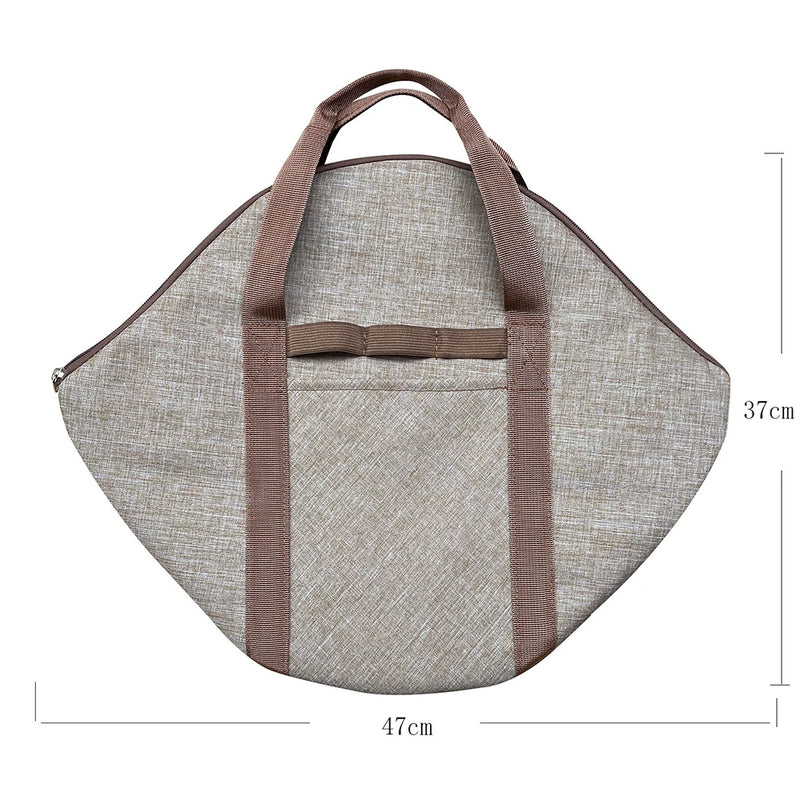 Frying Pan Bag Case 600D Oxford Grill Plate Carry Bag Wear-resistant Side Pocket Outdoor BBQ Tool Beach Picnic BBQ Accessories