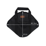 Frying Pan Bag Case 600D Oxford Grill Plate Carry Bag Wear-resistant Side Pocket Outdoor BBQ Tool Beach Picnic BBQ Accessories