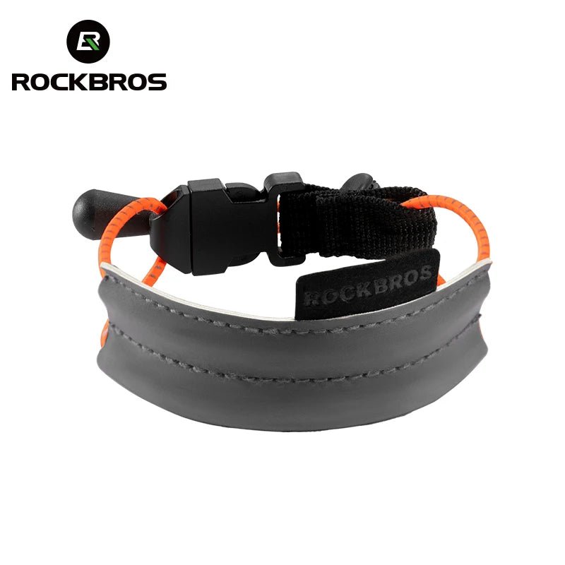ROCKBROS Cycling Pants Leg Band Ankle Strap Adjustable Buckle High Elastic Safety Protection Leg Clip Band Cycling Trousers Band
