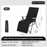 Naturehike Camping Chair Integrated Quick Opening Folding Adjustable Recliner Beach Outdoor Fishing Picnic Portable Camping Gear