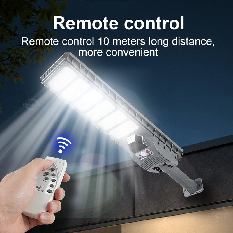 2024 Newest 600W LED Outdoor Solar Lights Motion Sensor Wall External Solar Lamp Waterproof Sunlight Power Street Garden Light