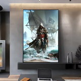 A-Assassins Creed Games Poster HD art sticky wall waterproof home living room bedroom bar aesthetic decoration