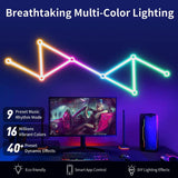 WIFI RGB Backlight Decorative Light Bar LED DIY Splicing Wall Lights Atmosphere Night Lamp Music Rhythm TV Bedroom Game Room