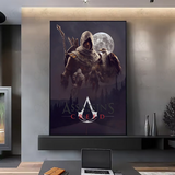 A-Assassins Creed Games Poster HD art sticky wall waterproof home living room bedroom bar aesthetic decoration
