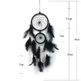 Feather Dream Catcher Indian Style Wall Hanging Wind Chimes For Car Ornaments Room Decor with Rattan Bead Dreamcatchers