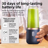 1pc Portable Small Electric Juicer Stainless Steel Blade Cup Juicer Fruit Automatic Smoothie Blender Kitchen Tool