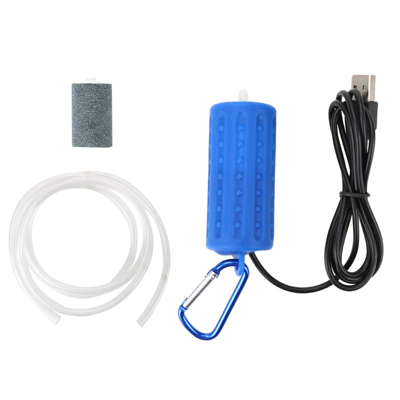 Anti-slip Aquarium Fish Tank Oxygen Air Pump Fish Tank Accessories Aquatic Terrarium Filter Mute Energy Saving Supplies Mini USB